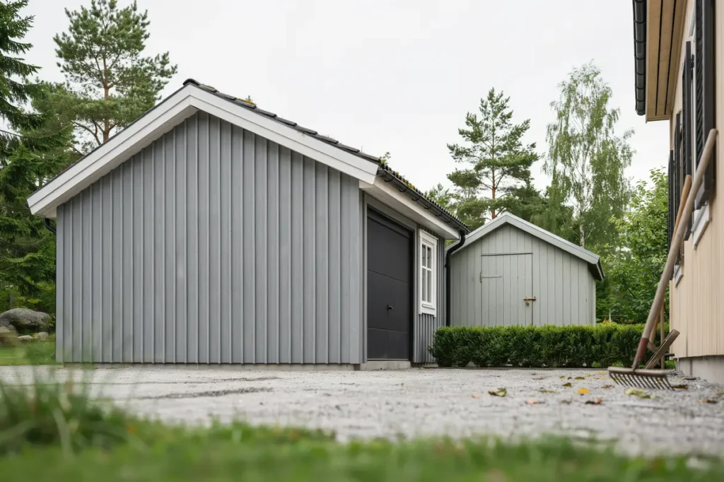 utv ndig m lning av garage och f rr d i brevik